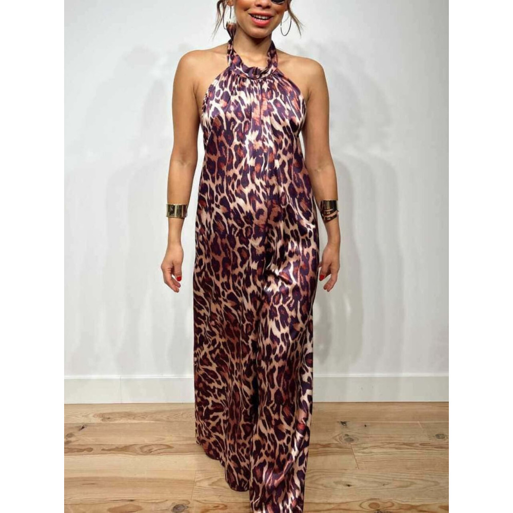 Mono Print Escote Halter SUWARGI HEVE