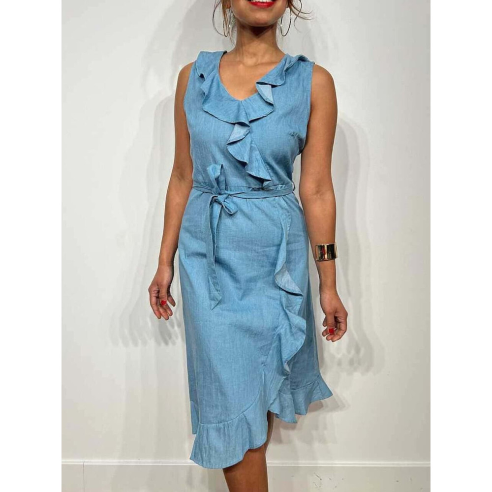 Vestido Vaquero Volantes BRASTENY HEVE