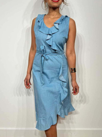 Vestido Vaquero Volantes BRASTENY HEVE