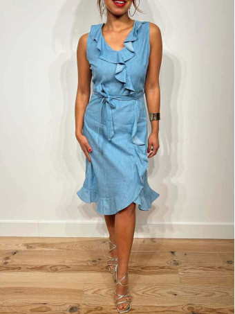 Vestido Vaquero Volantes BRASTENY HEVE