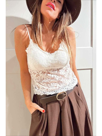 Cuerpo Encaje NYSSA Blanco HEVE