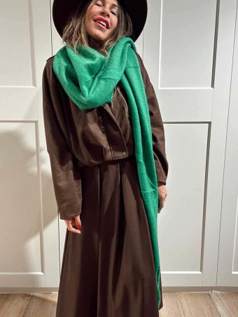 Bufanda Lisa Flecos SWOOSHIN Verde Trébol HEVE