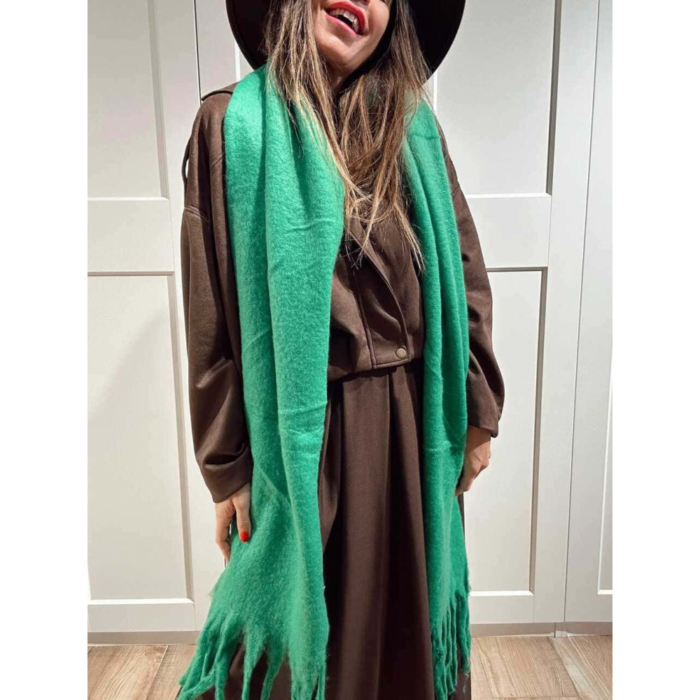 Bufanda Lisa Flecos SWOOSHIN Verde Trébol HEVE