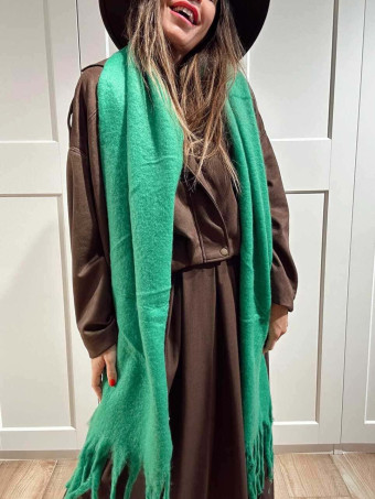 Bufanda Lisa Flecos SWOOSHIN Verde Trébol HEVE