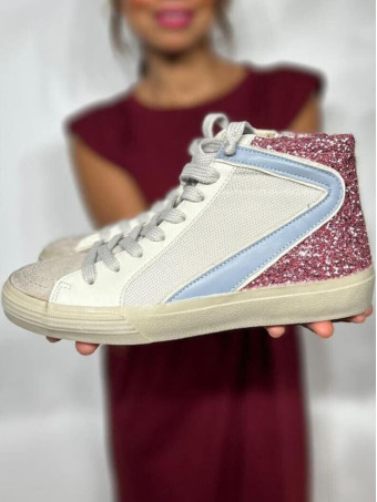 Sneaker Abotinada Retro GIAMOND Rosa HEVE