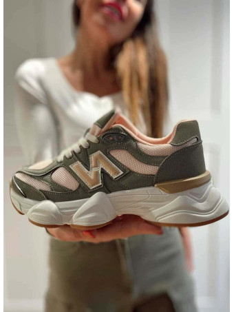 Deportiva Chunky NEOMAX Khaki/Rosa HEVE
