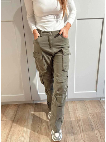 Pantalón Cargo Multi-Bolsillos GARRISON Khaki HEVE