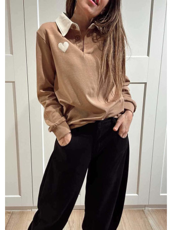 Polo Soft Touch Essential Heart Camel HEVE