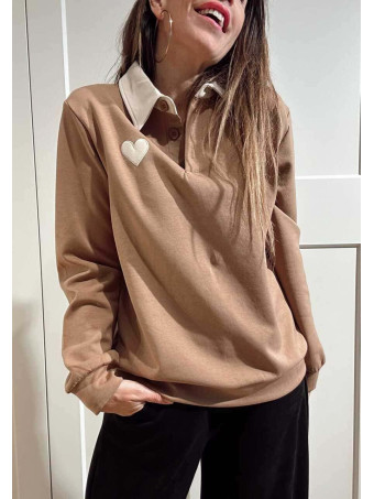 Polo Soft Touch Essential Heart Camel HEVE