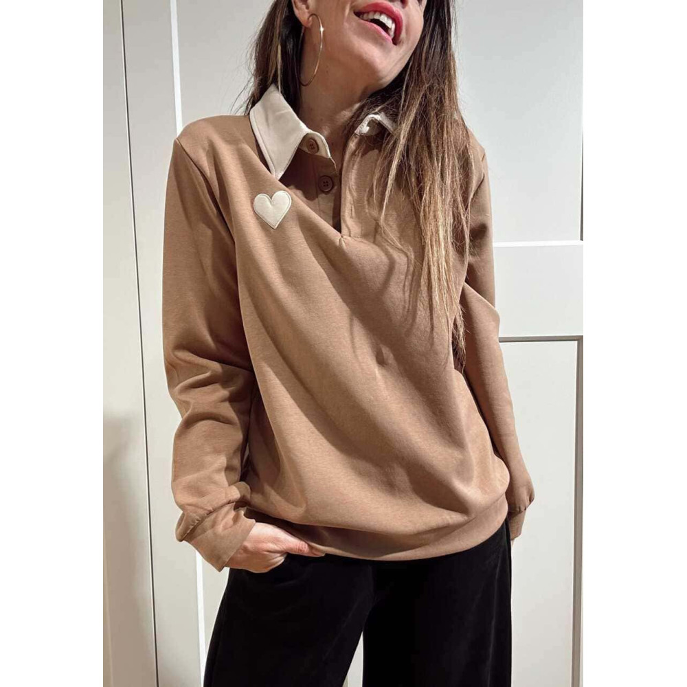 Polo Soft Touch Essential Heart Camel HEVE