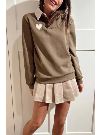 Polo Soft Touch Essential Heart Verde Militar HEVE