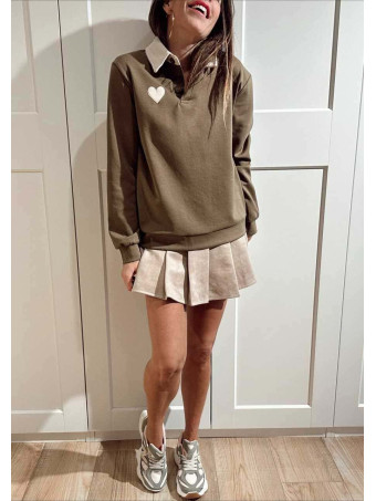 Polo Soft Touch Essential Heart Verde Militar HEVE