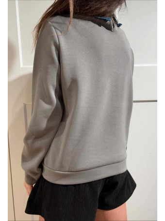 Sudadera Babydoll Soft Touch MOLYN Gris HEVE