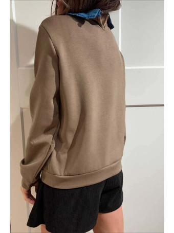 Sudadera Babydoll Soft Touch MOLYN Khaki HEVE