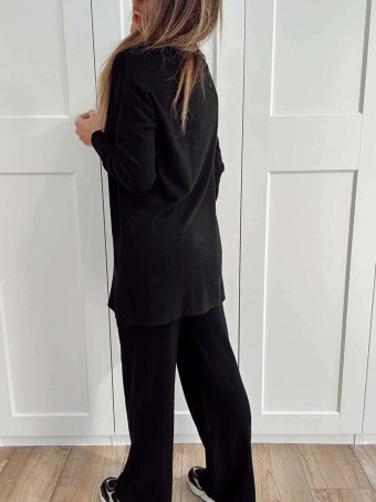 Conjunto Punto Jersey y Pantalón GIULIA Negro HEVE