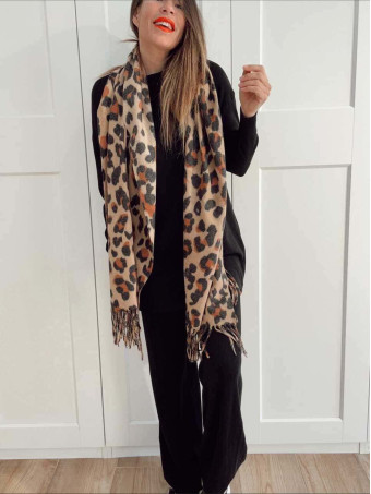 Bufanda Soft Print SHEETA Camel HEVE