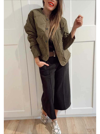 Chaqueta Guateada Ondas TEYANA Verde Militar - Heve