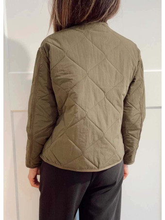 Chaqueta Guateada Ondas TEYANA Verde Militar - Heve