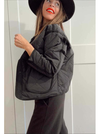 Chaqueta Guateada Ondas TEYANA Negro - heve