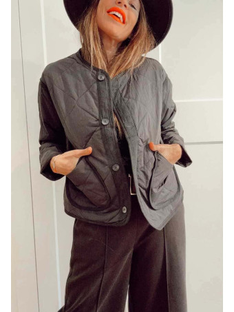 Chaqueta Guateada Ondas TEYANA Negro - heve