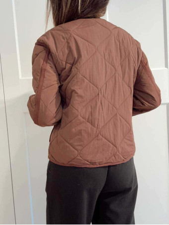 Chaqueta Guateada Ondas TEYANA Marrón HEVE