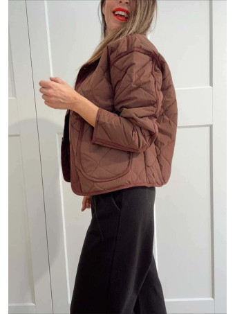 Chaqueta Guateada Ondas TEYANA Marrón HEVE