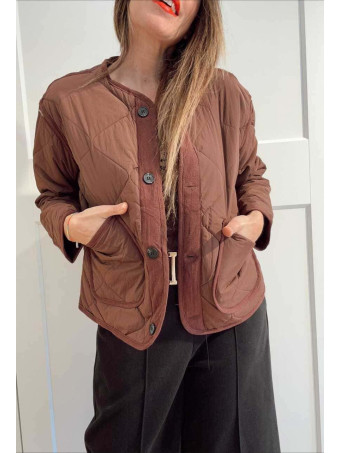 Chaqueta Guateada Ondas TEYANA Marrón HEVE