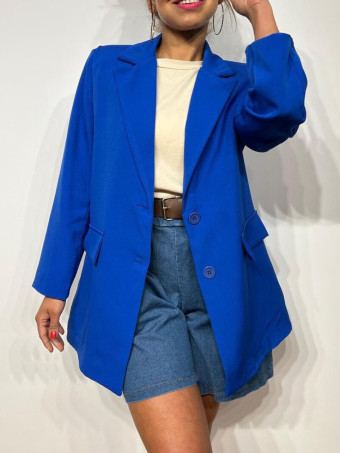 Americana Básica Oversize SADYAN Azul Klein HEVE