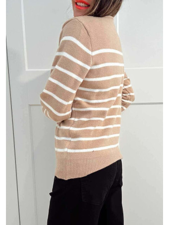 Punto Rayas Corazón LOVE STRIPES Camel HEVE