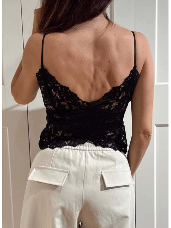 Cuerpo Encaje NYSSA Negro HEVE