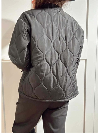 Chaqueta Guateada Ondas ROURKE Negro HEVE