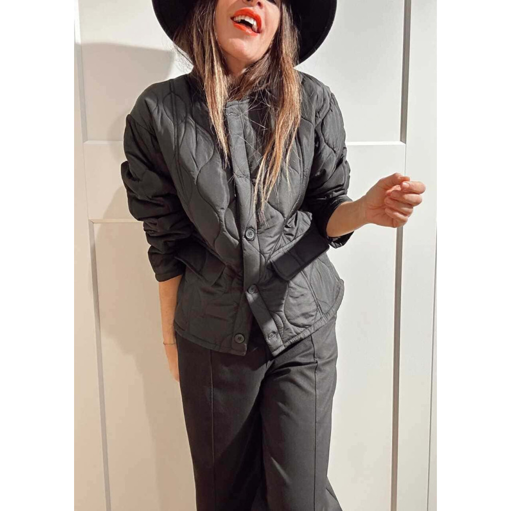 Chaqueta Guateada Ondas ROURKE Negro HEVE