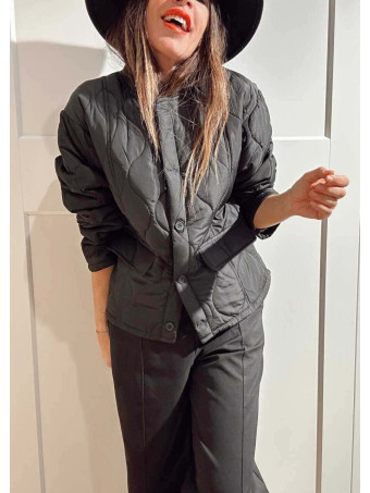 Chaqueta Guateada Ondas ROURKE Negro HEVE