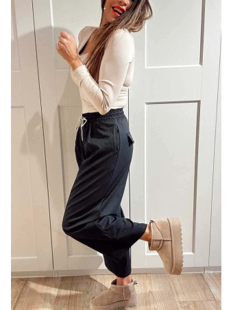 Pantalón Barrel Cintura Elástica NORVYN Marino HEVE