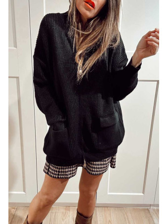 Chaqueta Punto con Cremallera REEVE Negro HEVE