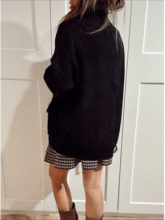 Chaqueta Punto con Cremallera REEVE Negro HEVE