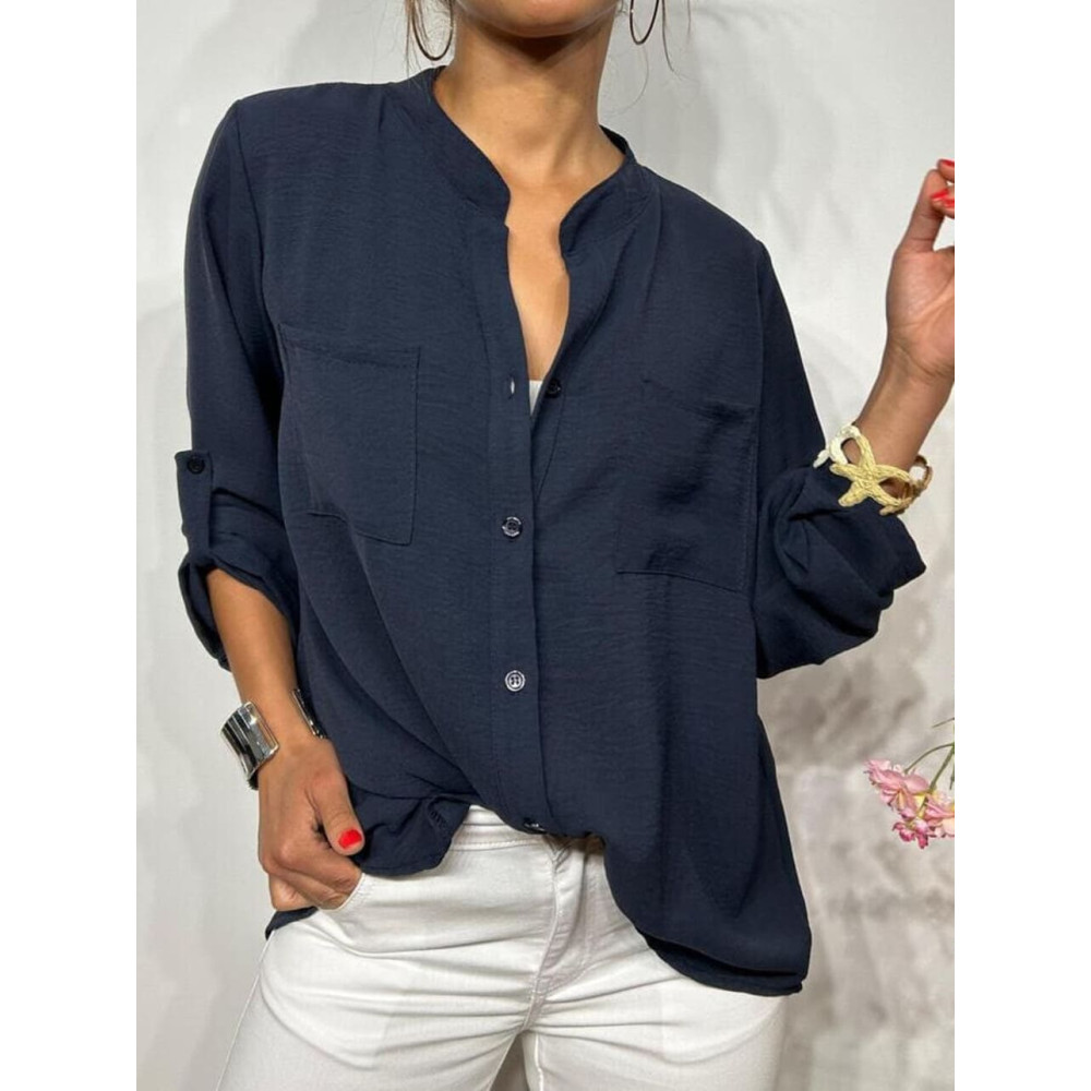 Camisa Fluida FLOSSIE Marino HEVE