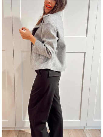 Chaqueta Paño Doble Botonadura BRONTË Gris HEVE