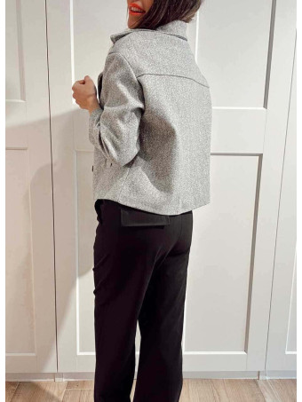 Chaqueta Paño Doble Botonadura BRONTË Gris HEVE