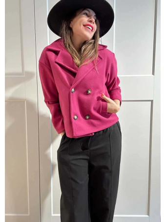 Chaqueta Paño Doble Botonadura BRONTË Buganvilla HEVE