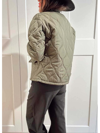 Chaqueta Guateada Ondas ROURKE Verde Militar HEVE