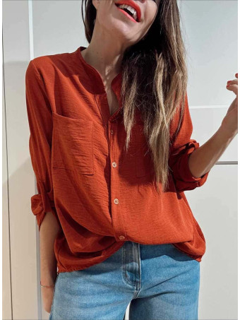 Camisa Fluida FLOSSIE Terracota HEVE