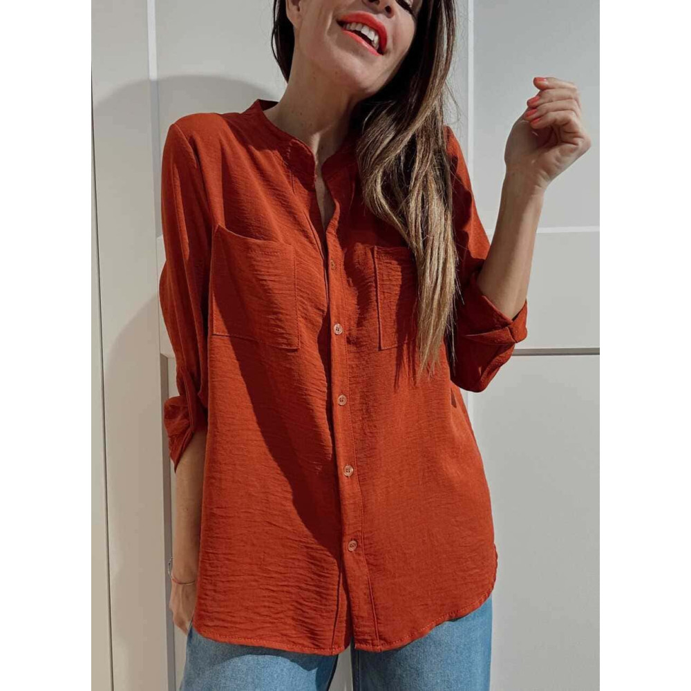 Camisa Fluida FLOSSIE Terracota HEVE