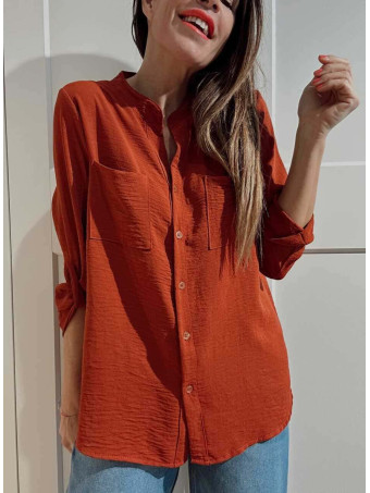 Camisa Fluida FLOSSIE Terracota HEVE