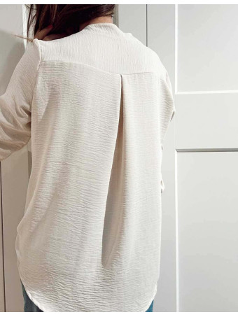 Camisa Fluida FLOSSIE Beige HEVE