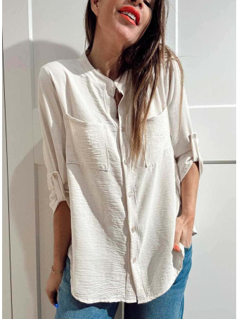 Camisa Fluida FLOSSIE Beige HEVE