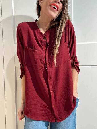 Camisa Fluida FLOSSIE Burdeos HEVE