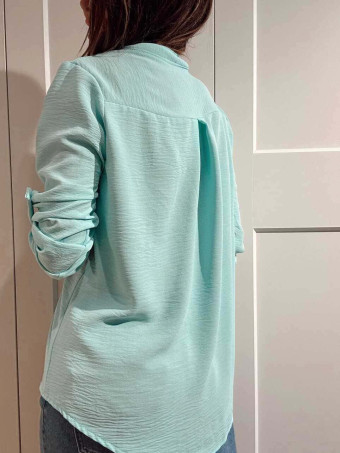 Camisa Fluida FLOSSIE Celeste HEVE