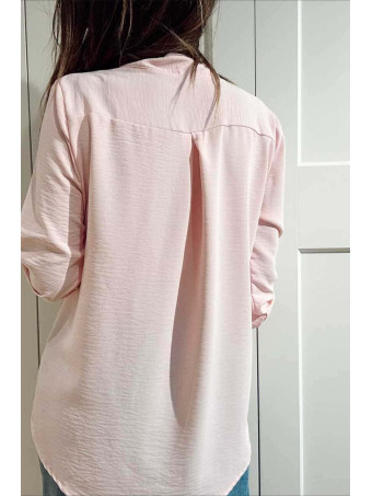 Camisa Fluida FLOSSIE Rosa Pastel HEVE