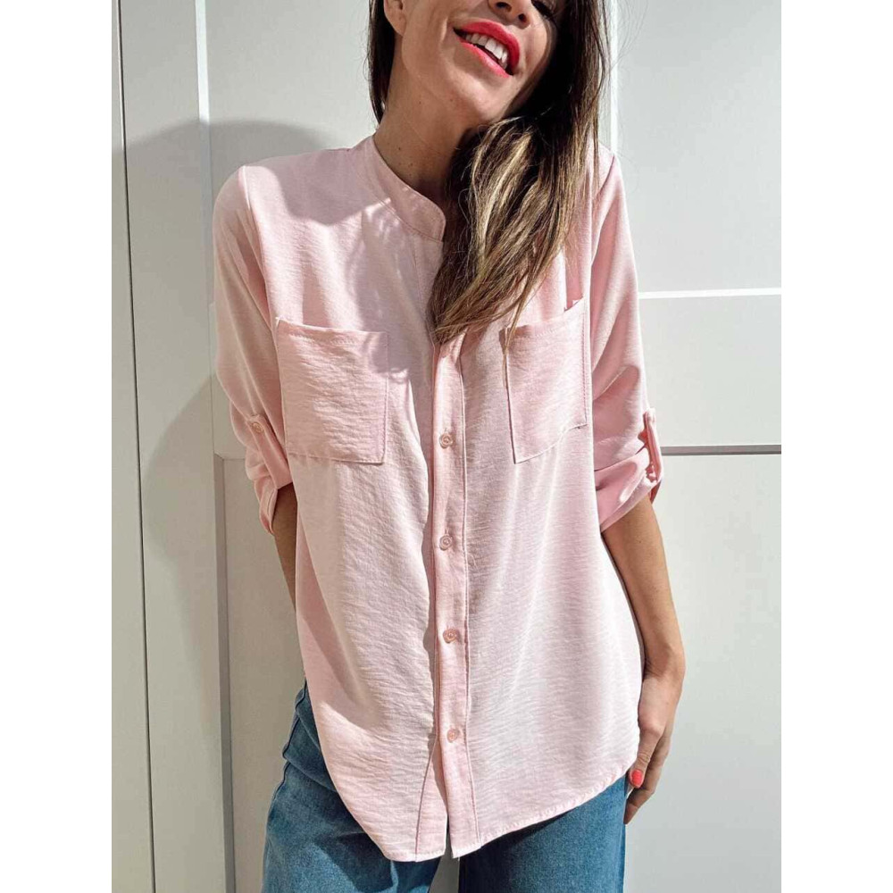 Camisa Fluida FLOSSIE Rosa Pastel HEVE